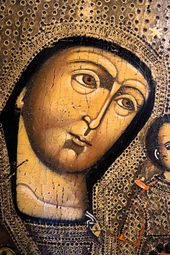 "Madonna di Kazan"  Antica Icona Russa